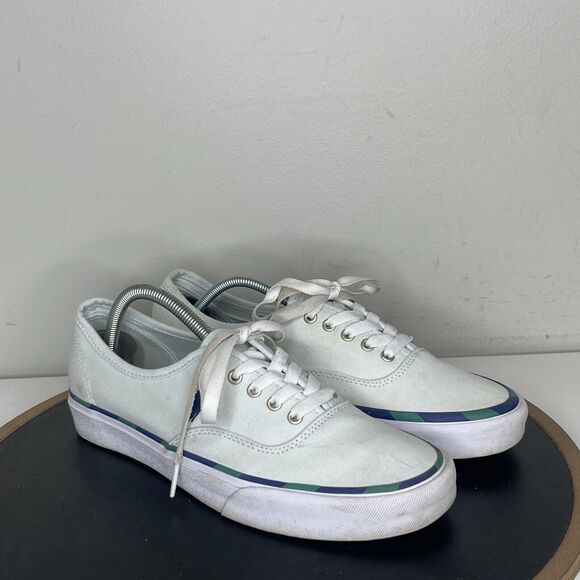 Polo Ralph‎ Lauren Men's Keaton Leather-Trim Canvas Sneaker Light Blue 9 - Picture 2 of 13